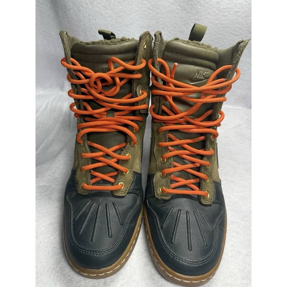 Nike Dunk Sky High Sneakerboot H20 Repel Olive Green Women's 8.5 - Picture 2 of 7